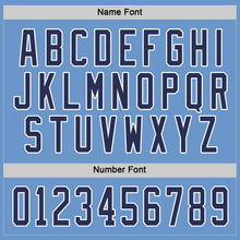 Load image into Gallery viewer, Custom Light Blue Navy-White Hockey Jersey