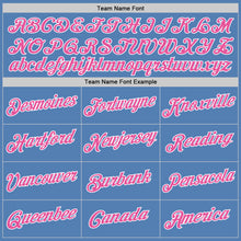 Load image into Gallery viewer, Custom Light Blue Pink-White Performance T-Shirt