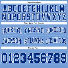 Load image into Gallery viewer, Custom Light Blue Royal-White Authentic Throwback Basketball Shorts