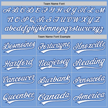 Load image into Gallery viewer, Custom Light Blue White-Royal Authentic Baseball Jersey