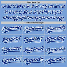 Load image into Gallery viewer, Custom Light Blue Royal-White Authentic Baseball Jersey