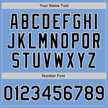 Load image into Gallery viewer, Custom Light Blue Black-White Authentic Baseball Jersey