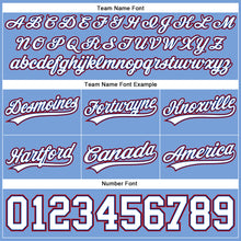 Load image into Gallery viewer, Custom Light Blue White Royal-Red Authentic Throwback Basketball Shorts