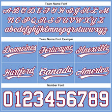 Load image into Gallery viewer, Custom Light Blue White-Maroon Authentic Basketball Shorts