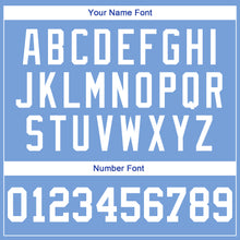 Load image into Gallery viewer, Custom Light Blue White Authentic Throwback Basketball Jersey