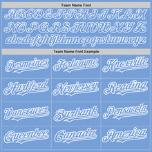 Load image into Gallery viewer, Custom Light Blue White Authentic Baseball Jersey