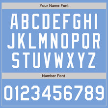 Load image into Gallery viewer, Custom Light Blue White Authentic Baseball Jersey