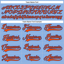 Load image into Gallery viewer, Custom Light Blue Orange-Royal Hockey Lace Neck Jersey