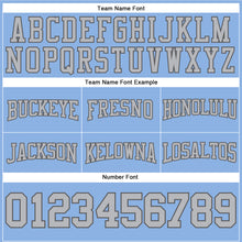 Load image into Gallery viewer, Custom Stitched Light Blue Gray-Steel Gray Football Pullover Sweatshirt Hoodie