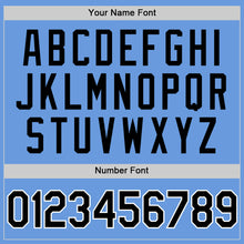 Load image into Gallery viewer, Custom Light Blue Black-White Authentic Throwback Baseball Jersey