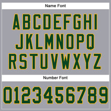 Load image into Gallery viewer, Custom Light Gray Green-Gold Mesh Authentic Football Jersey
