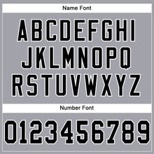 Load image into Gallery viewer, Custom Light Gray Black-White Mesh Authentic Football Jersey