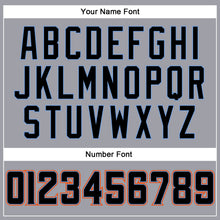 Load image into Gallery viewer, Custom Light Gray Black-Powder Blue Mesh Authentic Football Jersey