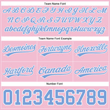 Load image into Gallery viewer, Custom Light Pink Light Blue-White Authentic Throwback Basketball Shorts