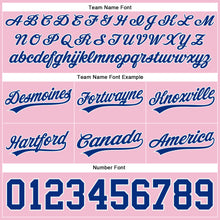 Load image into Gallery viewer, Custom Light Pink Royal-White Authentic Throwback Basketball Shorts