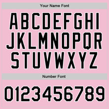 Load image into Gallery viewer, Custom Light Pink Black-White Authentic Throwback Basketball Jersey