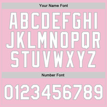 Load image into Gallery viewer, Custom Light Pink White-Gray Authentic Throwback Basketball Jersey