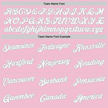 Load image into Gallery viewer, Custom Light Pink White-Gray Authentic Throwback Basketball Jersey