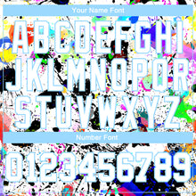 Load image into Gallery viewer, Custom Graffiti Pattern White-Light Blue Splashes 3D Long Sleeve Performance T-Shirt