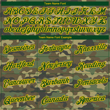 Load image into Gallery viewer, Custom Camo Green-Gold Salute To Service Long Sleeve Performance T-Shirt