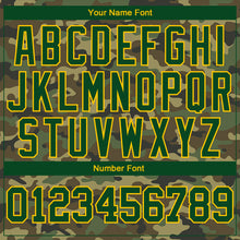 Load image into Gallery viewer, Custom Camo Green-Gold Salute To Service Long Sleeve Performance T-Shirt