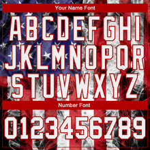 Load image into Gallery viewer, Custom White White Red-Royal American Flag Fashion 3D Long Sleeve Performance T-Shirt