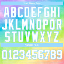 Load image into Gallery viewer, Custom Tie Dye White-Light Blue Rainbow 3D Long Sleeve Performance T-Shirt