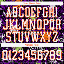 Load image into Gallery viewer, Custom 3D Pattern Happy Halloween Spiders Long Sleeve Performance T-Shirt