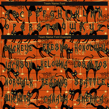 Load image into Gallery viewer, Custom 3D Pattern Happy Halloween Black Cats Spiders Long Sleeve Performance T-Shirt