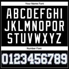 Load image into Gallery viewer, Custom Black White-Royal Long Sleeve Performance T-Shirt