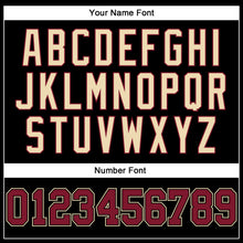 Load image into Gallery viewer, Custom Black Crimson-Cream Long Sleeve Performance T-Shirt