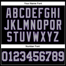 Load image into Gallery viewer, Custom Black Gray-Purple Long Sleeve Performance T-Shirt