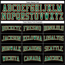 Load image into Gallery viewer, Custom Black Orange Kelly Green-White Long Sleeve Performance T-Shirt