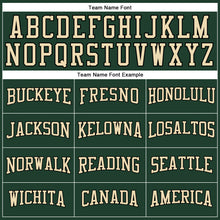 Load image into Gallery viewer, Custom Green Cream-Black Long Sleeve Performance T-Shirt