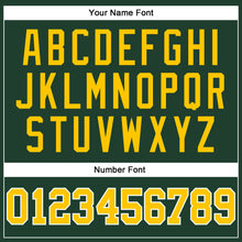 Load image into Gallery viewer, Custom Green Gold-White Long Sleeve Performance T-Shirt