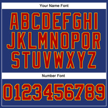 Load image into Gallery viewer, Custom Royal Red-Gold Long Sleeve Performance T-Shirt