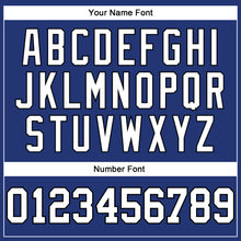 Load image into Gallery viewer, Custom Royal White-Black Long Sleeve Performance T-Shirt