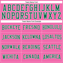 Load image into Gallery viewer, Custom Pink Kelly Green-White Long Sleeve Performance T-Shirt