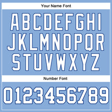 Load image into Gallery viewer, Custom Light Blue White-Royal Long Sleeve Performance T-Shirt