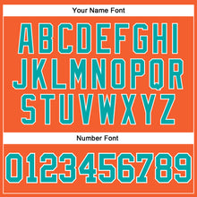 Load image into Gallery viewer, Custom Orange Aqua-White Long Sleeve Performance T-Shirt