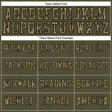 Load image into Gallery viewer, Custom Olive Camo-Black Long Sleeve Performance Salute To Service T-Shirt