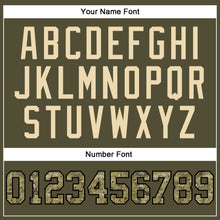 Load image into Gallery viewer, Custom Olive Camo-Black Long Sleeve Performance Salute To Service T-Shirt