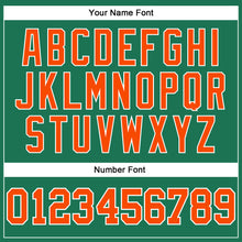 Load image into Gallery viewer, Custom Kelly Green Orange-White Long Sleeve Performance Salute To Service T-Shirt