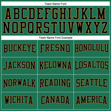 Load image into Gallery viewer, Custom Kelly Green Black-Old Gold Long Sleeve Performance Salute To Service T-Shirt