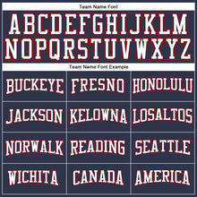 Load image into Gallery viewer, Custom Navy White-Red Long Sleeve Performance Salute To Service T-Shirt