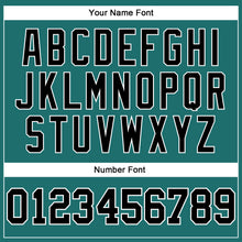 Load image into Gallery viewer, Custom Aqua Black-White Long Sleeve Performance T-Shirt