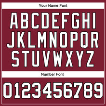 Load image into Gallery viewer, Custom Crimson White-Black Long Sleeve Performance T-Shirt