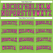 Load image into Gallery viewer, Custom Neon Green Pink-Navy Long Sleeve Performance T-Shirt