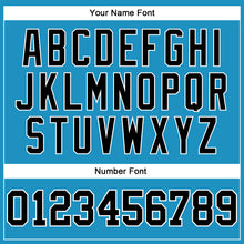 Load image into Gallery viewer, Custom Panther Blue Black-White Long Sleeve Performance T-Shirt