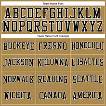 Load image into Gallery viewer, Custom Old Gold Black-White Long Sleeve Performance T-Shirt